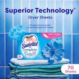 Suavitel Complete Dryer Sheets, Fabric Conditioner, Field Flowers, 70 Sheets - Thumbnail 2