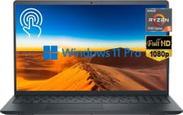 Dell Inspiron 15 Business Laptop, 15.6" FHD Touchscreen Display, AMD Ryzen 5 7530U(>i7-1255U), 16GB RAM, 1TB SSD - Thumbnail 1