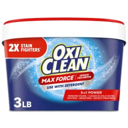 OxiClean Max Force Advanced Stain Remover Powder, Gentle Color-Safe In-Wash Stain Treater, 3 lbs - Thumbnail 1