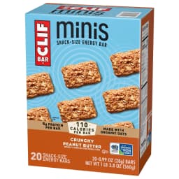 CLIF BAR Minis Crunchy Peanut Butter Flavor Snack-Size Energy Bars, 20ct - Thumbnail 11
