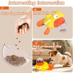 Interactive Dog Toys，Dog Interactive Treat Dispenser Toy，Promotes IQ Training and Entertainment Reduces Bloating Anti-Gulping - Thumbnail 5