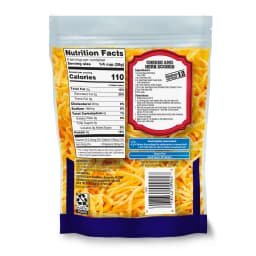 Great Value Sharp Cheddar Finely Shredded Cheese, 8 oz Bag - Thumbnail 7