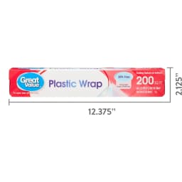 Great Value Plastic Wrap, 200 Sq ft - Thumbnail 6