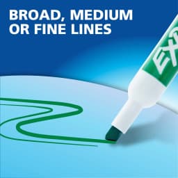 EXPO Dry Erase Markers, Chisel Tip, Black, 4 Count - Thumbnail 8