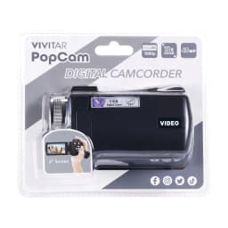 Vivitar PopCam 48MP Full HD 1080p Digital Camcorder with 3" Flip Screen and 16x Digital Zoom for Vlogging - Thumbnail 14