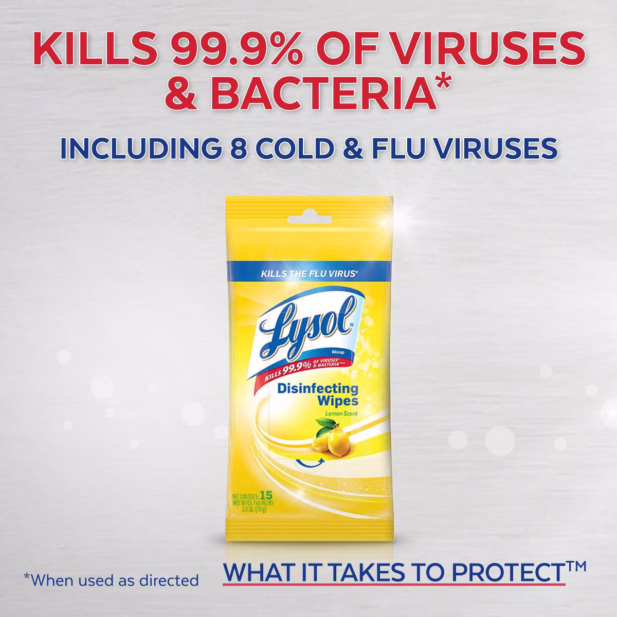 Lysol Lemon and Lime Blossom Disinfecting Wipes - Thumbnail 3