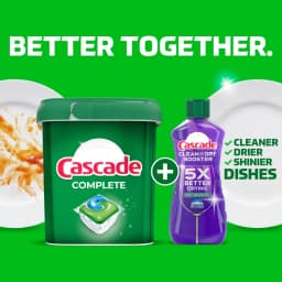 Cascade Complete Dishwasher Detergent Fresh, 33ct - Thumbnail 2