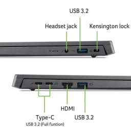 acer Aspire Go 15 Laptop, 15.3" WUXGA(1920 x 1200) IPS Display, Intel i5-1334U, 16GB DDR5 RAM, 256GB PCIe SSD - Thumbnail 2