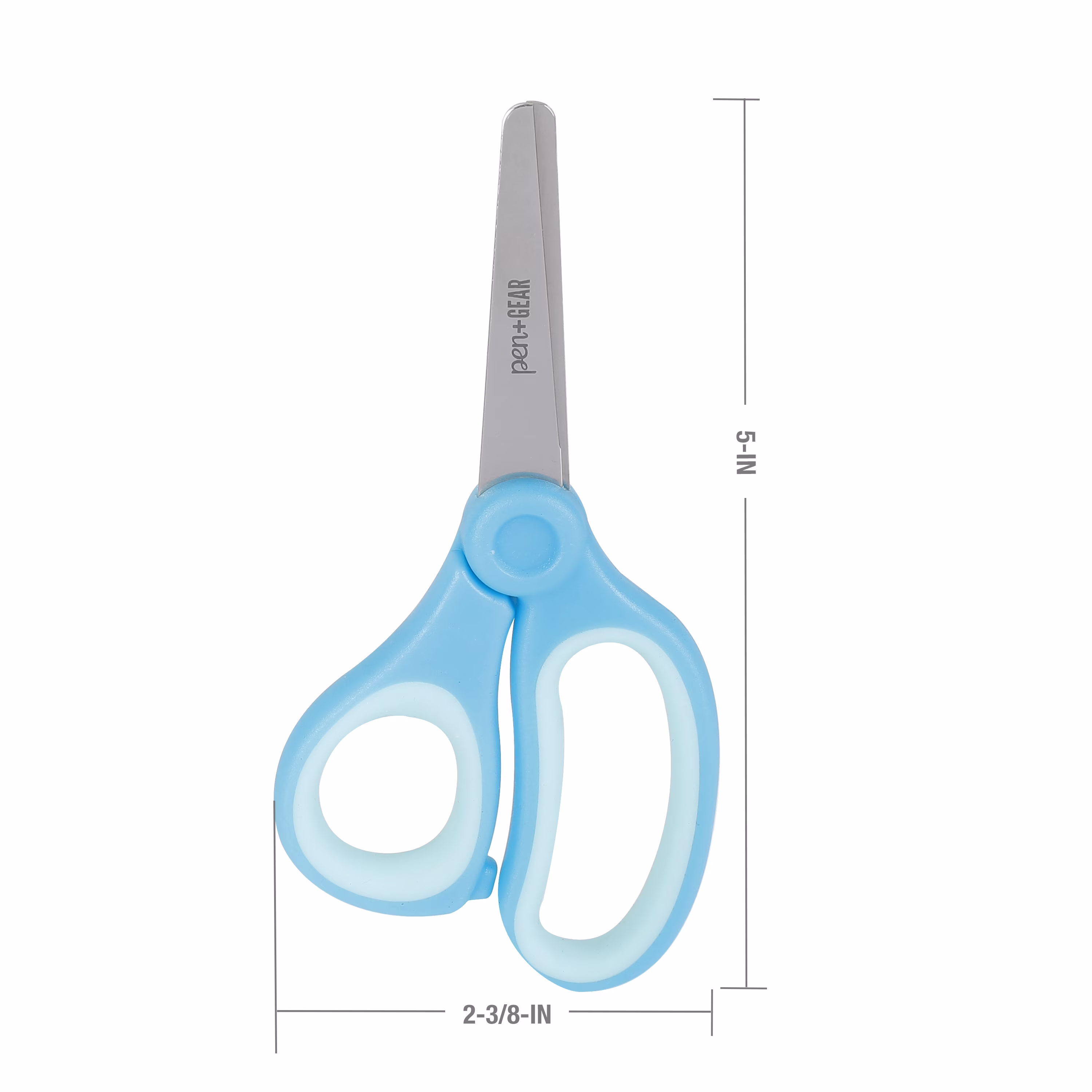 Pen+Gear 5-inch Blunt-Tip Kids Scissors, Age 4-7, School Supplies, Multi-Purpose, Blue - Thumbnail 3