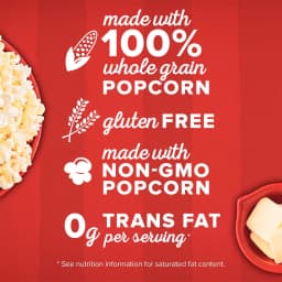 Orville Redenbachers Microwave Popcorn Mini Bags, Movie Theater Butter Flavor, 1.5 oz., 12-Count - Thumbnail 2