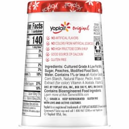 Yoplait Original Low Fat Harvest Peach Yogurt Cup, Made with Real Fruit, 6 oz - Thumbnail 11