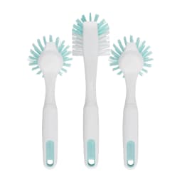 GoodCook PROfreshionals 3-Piece BPA-Free Kitchen Dish Brush Set, Teal - Thumbnail 4