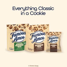 Famous Amos Classic Chocolate Chip Cookies, Bite-size cookies, Sweet Treats, 10 Pack Box, 1oz Bag - Thumbnail 8