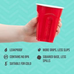 Red Solo Party Plastic Disposable Cups, 18 oz, 50 Count - Thumbnail 9