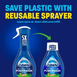 (3 pack) Dawn Powerwash Spray, Dish Soap, Dishwashing Liquid, Gain Original, 1 Starter Kit, 16 Fl Oz - Thumbnail 6