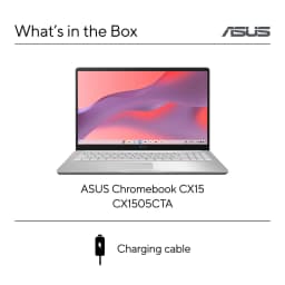ASUS Chromebook CX15 Laptop, 15.6" FHD NanoEdge Display, Intel Celeron N50 Processor, 128GB Storage, 4GB RAM, ChromeOS - Thumbnail 8