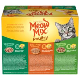 Meow Mix Poultry Selections Variety Pack, Wet Cat Food, 2.75 oz Cup (24 Pack) - Thumbnail 5