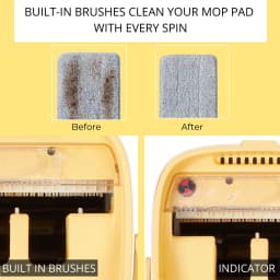 True & Tidy Tidy Microfiber Mop Pad Replacements, Washable Non-abrasive Heads for Surfaces, 2 pcs - Thumbnail 7