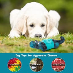 Aelflane Dog Toys for Aggressive Chewers,Indestructible Dog Toys,Durable/Tough Dog Chewing Toys for Large Breed,Blue - Thumbnail 3