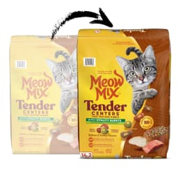Meow Mix Tender Centers Vitality Bursts, Salmon & Turkey Flavor, Dry Cat Food, 14.2 lb. Bag - Thumbnail 2