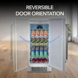 Whynter BOR-326FS 15″ Built-In Energy Star 3.0 cu. ft. Indoor/Outdoor Beverage Refrigerator Cooler Weatherproof in Stainless Steel - Thumbnail 2