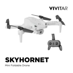 Vivitar SkyHornet Foldable RC Aerial Drone for Adults with 720p HD Camera, WiFi FPV Live Video & 3 Speed Modes - Thumbnail 2