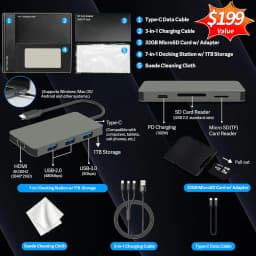 Dell Latitude 7450 Ultra Lightweight 14" FHD+ Business Laptop, 16GB RAM, 1.5TB Storage (512GB SSD+1TB Docking Station) - Thumbnail 2