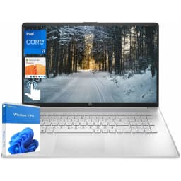 HP Newest Business Laptop, 17.3" HD+ Touchscreen, Intel i7-1355U, 32GB RAM, 1TB SSD, Intel Iris Xe Graphics, Wi-Fi - Thumbnail 1