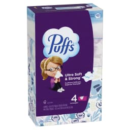 Puffs Ultra Soft Facial Tissues, 4 Family Size Boxes, 124 Facial Tissues per Box - Thumbnail 13