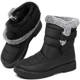 Northblanc Womens Snow Boots Winter Shoes with Comfortable Faux Fur Lined Warm Booties Waterproof Non Slip Outdoor Shoes - Thumbnail 1