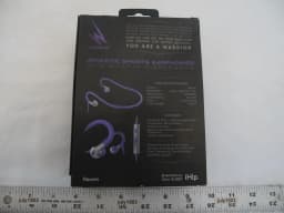 RHEA- (1) New Ihip Athletic Sports Earphones Built-In Microphone Warrior Purple & Gray - Thumbnail 5
