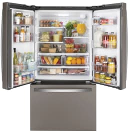 GE GNE27JMMES 36 French Door Refrigerator with 27 cu. ft. Total Capacity in Slate - Thumbnail 2