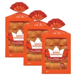 King's Hawaiian Original Hawaiian Sweet Rolls 12 Count (Pack of 3) - Thumbnail 1