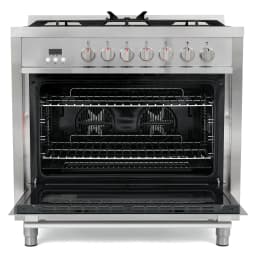 Cosmo 5 Piece Kitchen Appliance Packages with 36" 220/240V Dual Fuel Range 36" Under Cabinet Range Hood 24" Built-in Fully Integrated Dishwasher - Thumbnail 20
