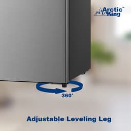 Arctic King 4.5 Cu Ft Two-Door Compact Refrigerator, Stainless Steel Look - Thumbnail 7