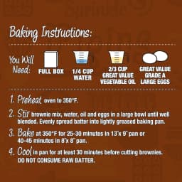 Great Value Fudge Brownie Mix, 18.3 oz Box - Thumbnail 6