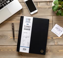 Work From Home Monthly/Weekly Planner, October 2021-December 2022, 8.25x10.25 Black - Thumbnail 4