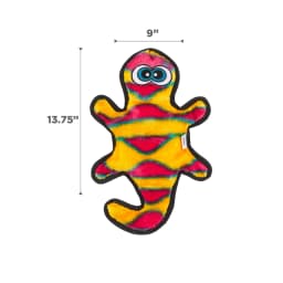 Outward Hound Durablez Medium Gecko Stuffing-Free Squeaky Plush Dog Toy for Puppies & Dogs - Interactive, Soft Yet Tough, No Mess, Jumbo Squeaker - Thumbnail 5