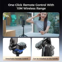 2025 New 4 in 1 Multifunctional Magnetic Selfie Stick, Universal 360째 Rotation Phone Tripod with Remote Control, Portable Extendable Mag Tripod - Thumbnail 4