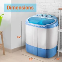Pyle 2-in-1 Portable Compact Top Load Washing Machine with Spin Dryer - Thumbnail 2