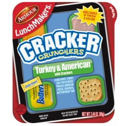 Armour LunchMakers Turkey & Cheese, Crackers & Butterfinger, 2.4 oz Meal Kit - Thumbnail 1