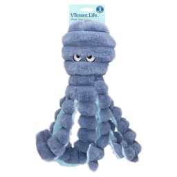 Vibrant Life Gray Octopus Plush Dog Toy with Squeaker, Chew Level 3 - Thumbnail 7
