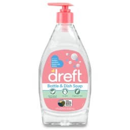 Dreft Plant-Derived Liquid Dish Soap and Dishwashing Detergent for Baby Bottle, Fragrance Free Baby Essentials, 18 fl oz - Thumbnail 7