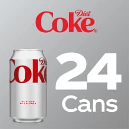 Diet Coke Soda Pop Cans, 12 fl oz, 24 Pack - Thumbnail 4