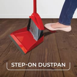 O-Cedar PowerCorner Pet Pro Broom and Dustpan Set Step-on Large - Thumbnail 4