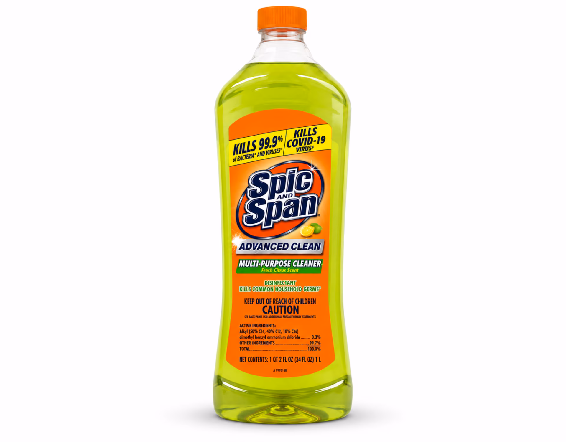 Spic and Span Multi-Surface & Floor Cleaner, Citrus Scent, 34 fl oz 5 Pack - Thumbnail 2