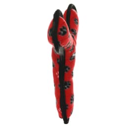 Tuffy Ultimate Boomerang Red Paw Durable Plush Squeaky Dog Toy - Thumbnail 3