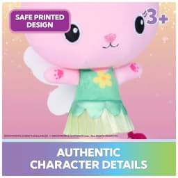 Gabby’s Dollhouse Fairylandia Kitty Fairy 6-inch Plush Toy, for Ages 3 and up - Thumbnail 3