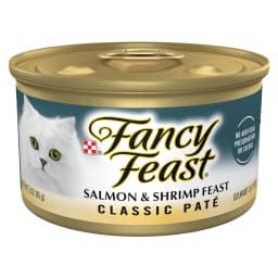 Purina Fancy Feast Salmon & Shrimp Classic Pate Wet Cat Food, 3 oz Can - Thumbnail 1