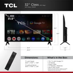 TCL 32" Q21K Series (NEW 2025) 720P HD QLED Smart TV with Google TV – 32Q21K - Thumbnail 3